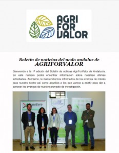 newsletter agriforvalor Andalucia